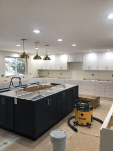 Bellevue Square 2nd story addition custom kitchen cabinets