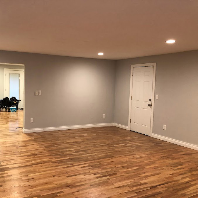 Bellevue white oak flooring refinishing
