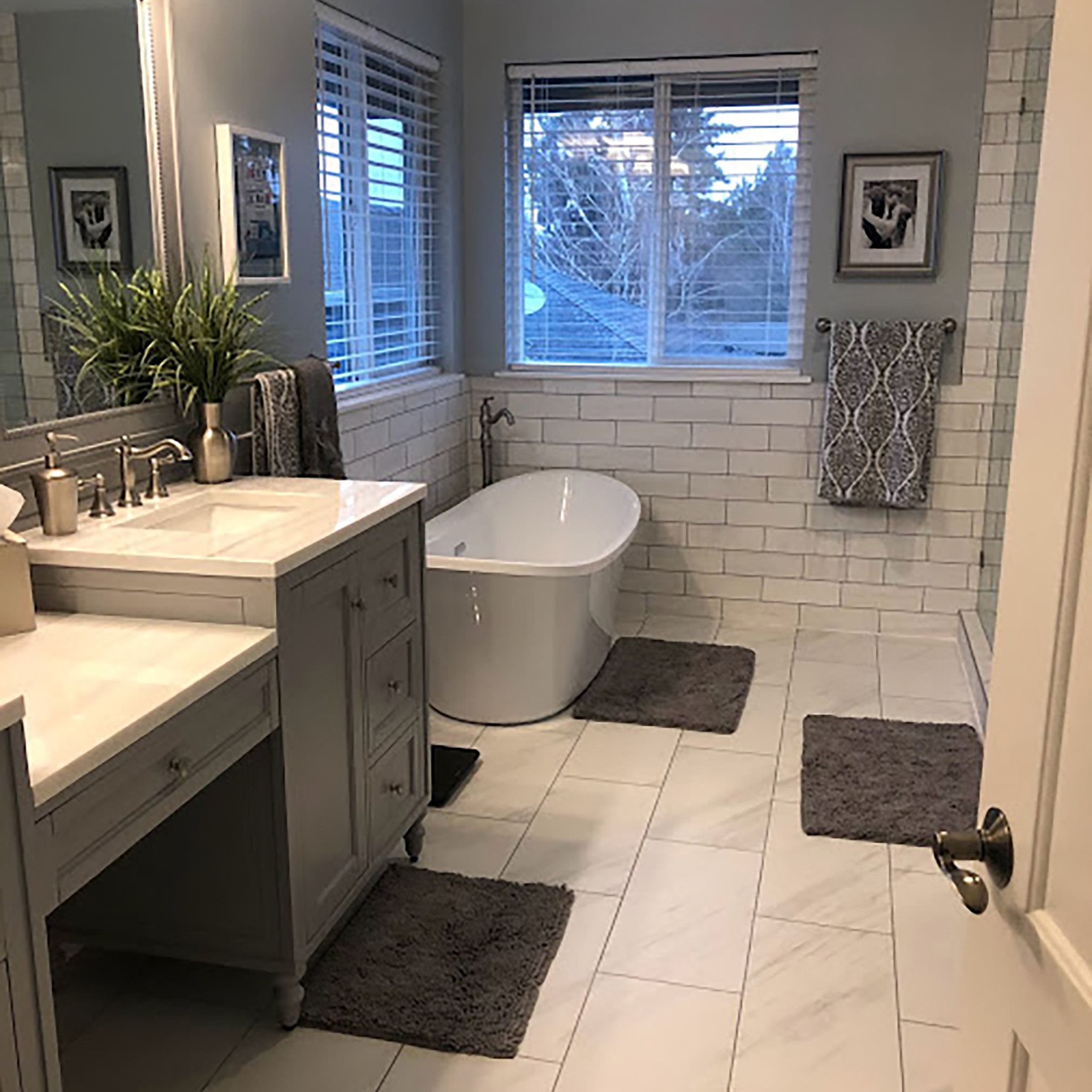 Renton bathroom remodeling project